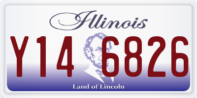 IL license plate Y146826