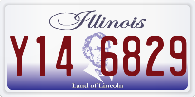 IL license plate Y146829