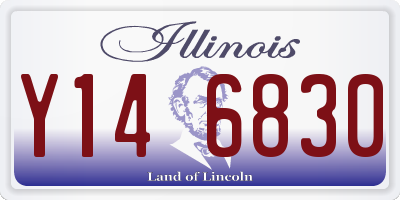 IL license plate Y146830
