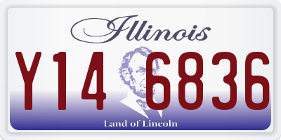 IL license plate Y146836