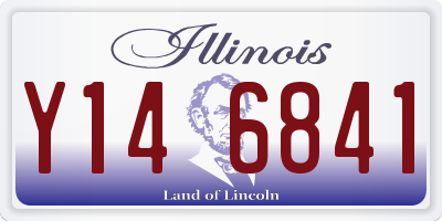 IL license plate Y146841