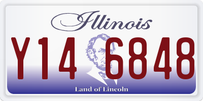 IL license plate Y146848