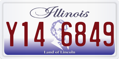 IL license plate Y146849