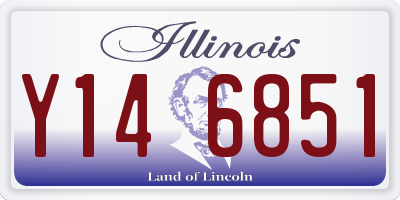 IL license plate Y146851