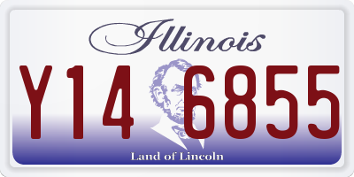 IL license plate Y146855
