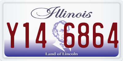 IL license plate Y146864