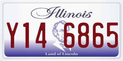 IL license plate Y146865