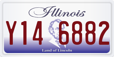 IL license plate Y146882