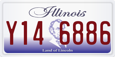 IL license plate Y146886
