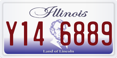 IL license plate Y146889