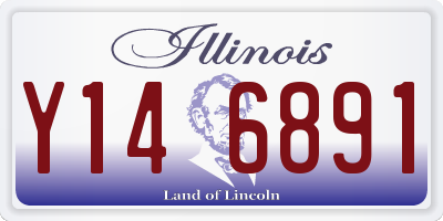 IL license plate Y146891