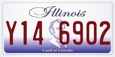 IL license plate Y146902