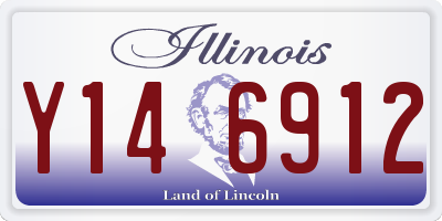 IL license plate Y146912