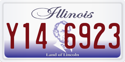 IL license plate Y146923