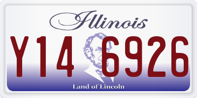 IL license plate Y146926