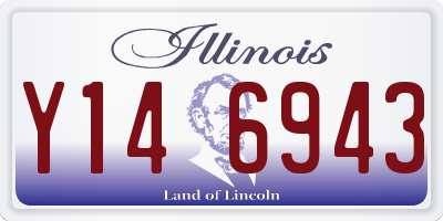 IL license plate Y146943