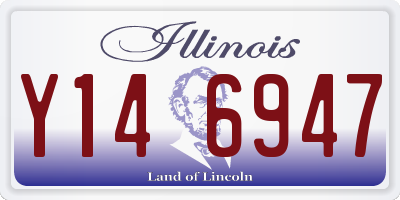 IL license plate Y146947