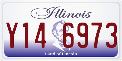 IL license plate Y146973