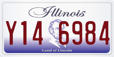 IL license plate Y146984