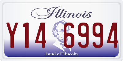 IL license plate Y146994