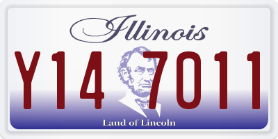 IL license plate Y147011