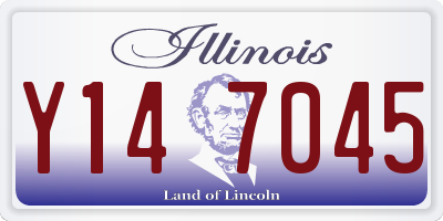 IL license plate Y147045