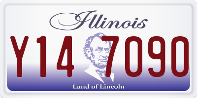 IL license plate Y147090
