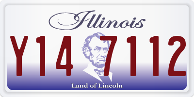 IL license plate Y147112