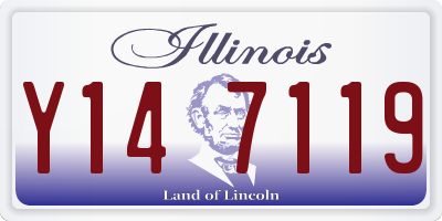 IL license plate Y147119