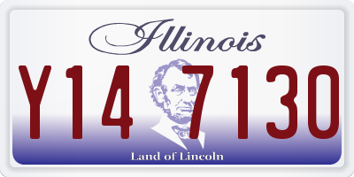 IL license plate Y147130