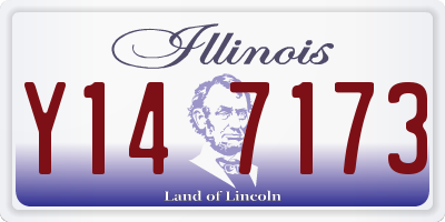 IL license plate Y147173