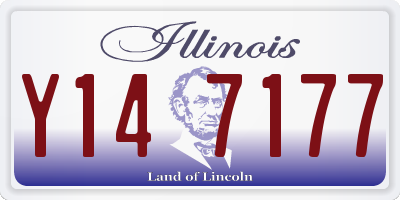 IL license plate Y147177