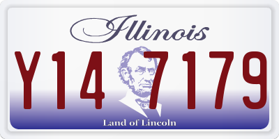IL license plate Y147179