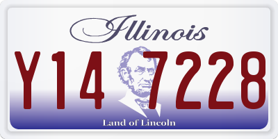 IL license plate Y147228