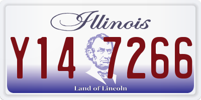 IL license plate Y147266