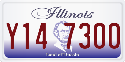 IL license plate Y147300