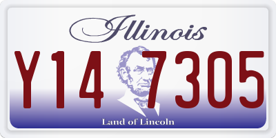 IL license plate Y147305