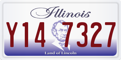 IL license plate Y147327