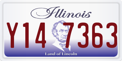 IL license plate Y147363