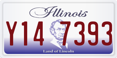 IL license plate Y147393