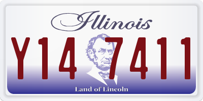 IL license plate Y147411