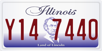 IL license plate Y147440
