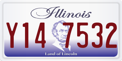 IL license plate Y147532