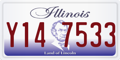 IL license plate Y147533