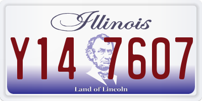 IL license plate Y147607