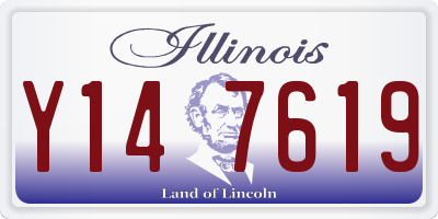 IL license plate Y147619
