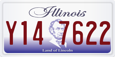 IL license plate Y147622