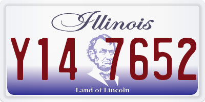IL license plate Y147652