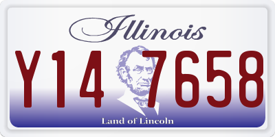 IL license plate Y147658