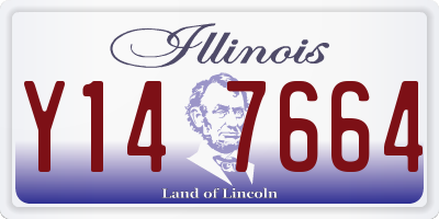 IL license plate Y147664